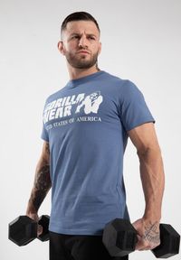 GORILLA WEAR - Classic Koszulka - Coronet Niebieski. Kolor: niebieski. Sport: fitness