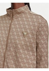 Guess Bluza V6YQ28 K5183 Brązowy jasny Regular Fit. Kolor: brązowy. Materiał: syntetyk #4