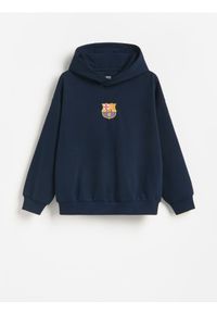 Reserved - Bluza FC Barcelona - granatowy. Kolor: niebieski. Materiał: bawełna, dzianina #1