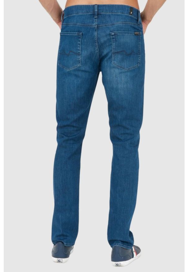 7 FOR ALL MANKIND Granatowe jeansy męskie SLIMMY, Rozmiar 33. Kolor: niebieski