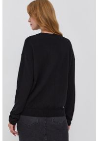 Pinko Sweter wełniany damski kolor czarny. Okazja: na co dzień. Kolor: czarny. Materiał: wełna. Długość rękawa: długi rękaw. Długość: długie. Styl: casual #3