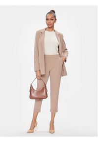 Vero Moda Chinosy Sara 10299871 Beżowy Straight Fit. Kolor: beżowy. Materiał: syntetyk #5