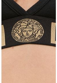 VERSACE - Versace Biustonosz kolor czarny gładki. Kolor: czarny. Materiał: dzianina. Wzór: gładki #2