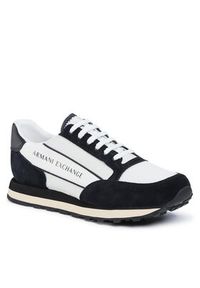 Armani Exchange Sneakersy XUX083 XV263 A001 Biały. Kolor: biały. Materiał: zamsz, skóra #5