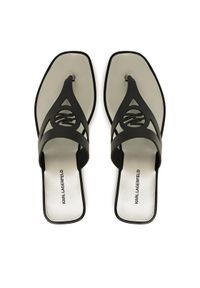 Karl Lagerfeld - KARL LAGERFELD Japonki Skoot II KL80407 Czarny. Kolor: czarny. Materiał: skóra #1