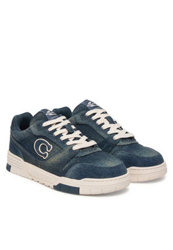 Coach Sneakersy Soho CDE24 Niebieski. Kolor: niebieski. Materiał: materiał