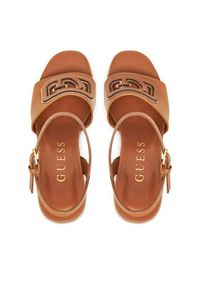 Guess Espadryle FLJFML LEA03 Brązowy. Kolor: brązowy. Materiał: skóra #3