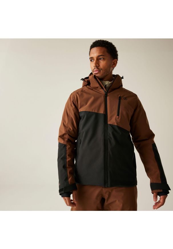 DARE 2B - Kurtka narciarska męska z membraną Halfpipe III Dare 2b. Kolor: brązowy. Materiał: poliester. Sezon: zima. Sport: narciarstwo