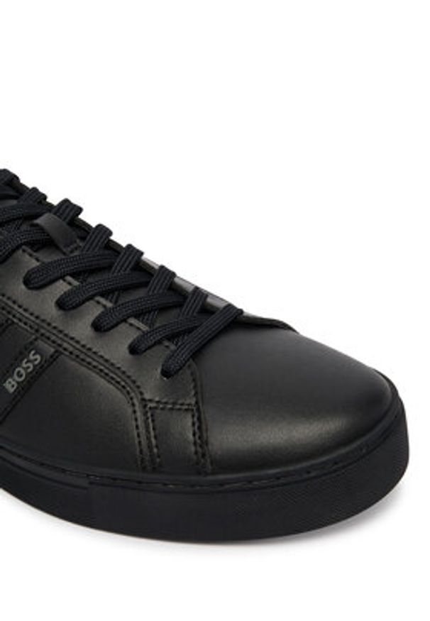 BOSS Sneakersy Rhys 50562636 Czarny. Kolor: czarny. Materiał: skóra