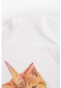 COCCODRILLO - Coccodrillo t-shirt dziecięcy kolor biały. Okazja: na co dzień. Kolor: biały. Wzór: nadruk. Styl: casual #4