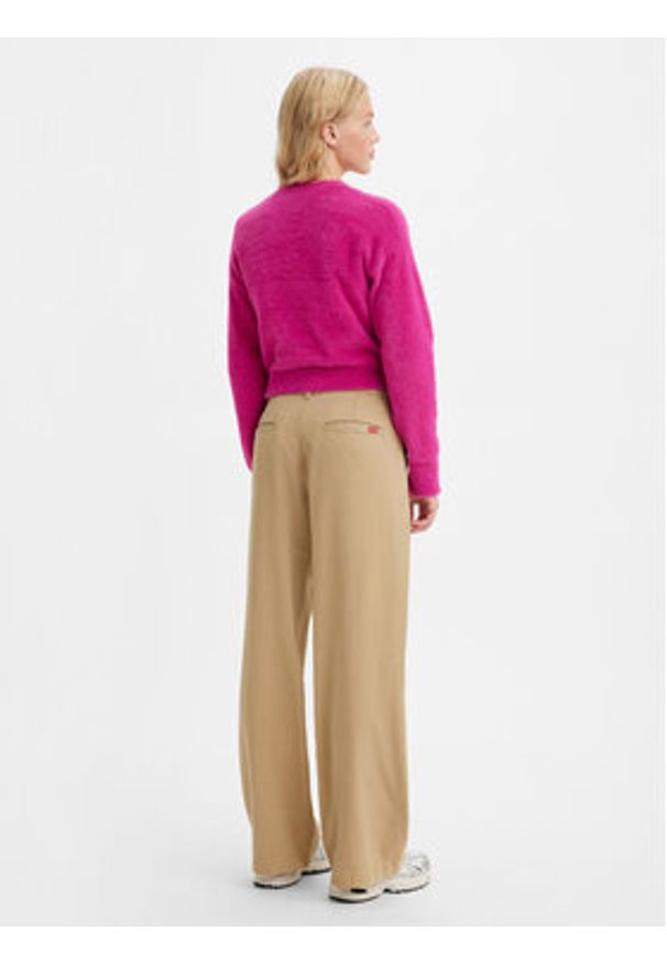 Levi's® Spodnie materiałowe A46740001 Zielony Straight Fit. Kolor: zielony. Materiał: bawełna