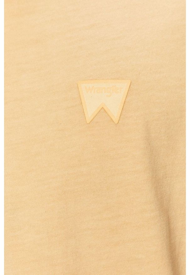 Wrangler - Polo. Okazja: na co dzień. Typ kołnierza: polo. Kolor: pomarańczowy. Materiał: dzianina. Długość: krótkie. Styl: casual