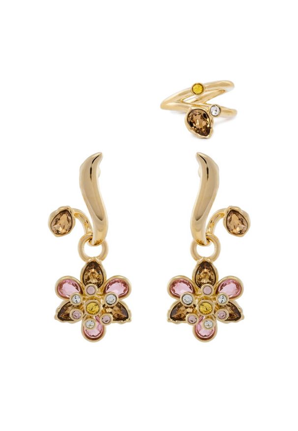 Swarovski Kolczyki Idyllia 5732386 Złoty. Materiał: metalowe. Kolor: złoty