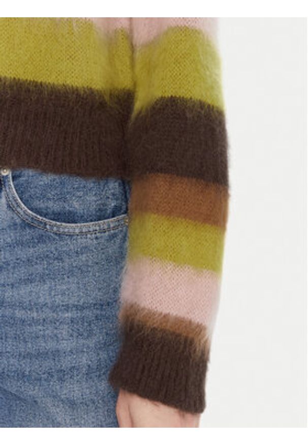 Kontatto Sweter 3M0910C Kolorowy Regular Fit. Materiał: syntetyk. Wzór: kolorowy