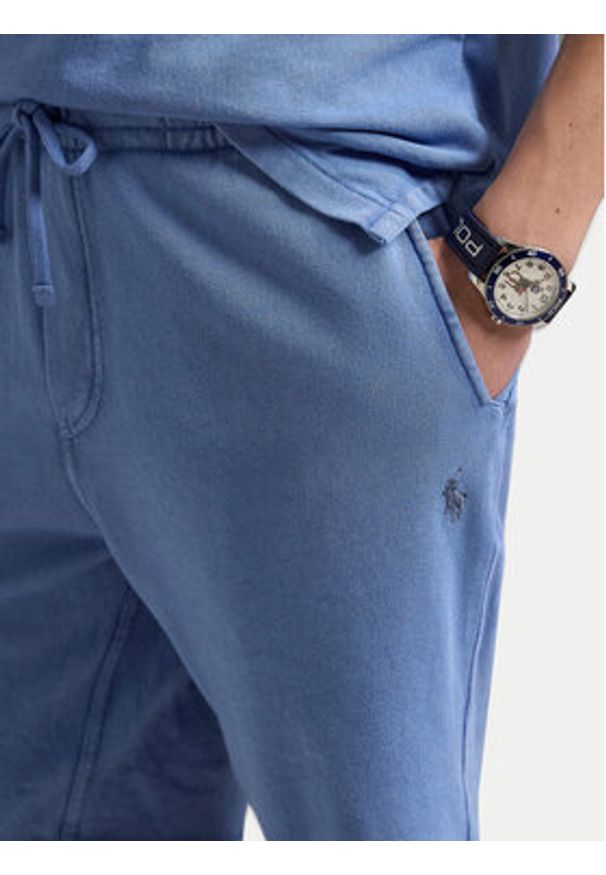 Polo Ralph Lauren Szorty sportowe 710704271022 Niebieski Regular Fit. Kolor: niebieski. Materiał: bawełna. Styl: sportowy
