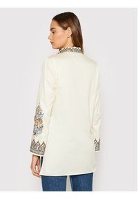 Tory Burch Tunika Embroidered 87518 Beżowy Relaxed Fit. Kolor: beżowy. Materiał: bawełna #3