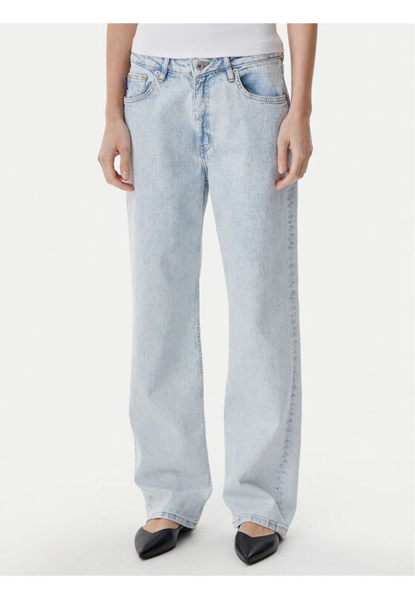 Hugo - HUGO Jeansy Elyah 50520605 Błękitny Regular Fit. Kolor: niebieski