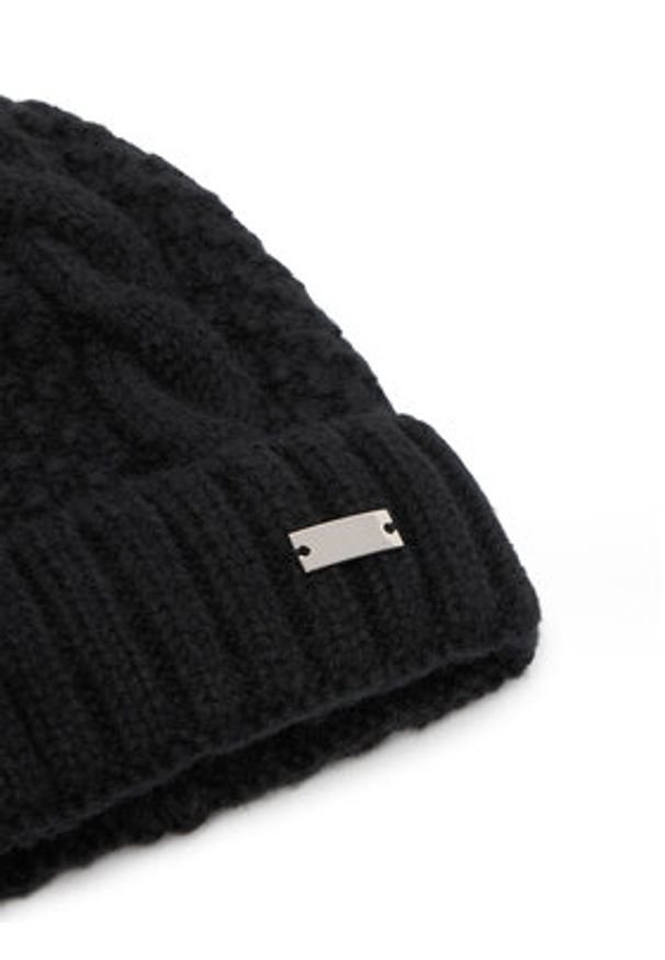 Puccini Czapka CZ2411 Czarny. Kolor: czarny. Materiał: materiał