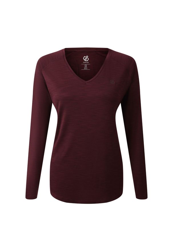 DARE 2B - Damska Koszulka Z Długim Rękawem Discern. Kolor: fioletowy. Długość rękawa: długi rękaw. Długość: długie. Sport: turystyka piesza