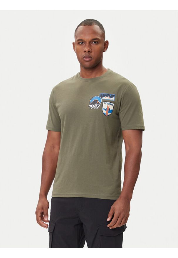Napapijri T-Shirt S-Montepiana NP0A88SV Zielony Regular Fit. Kolor: zielony. Materiał: bawełna