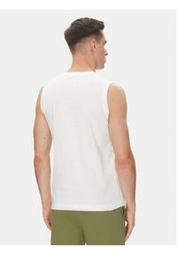 Kappa Tank top Logo Corpo Cadwal 303HZB0 Biały Regular Fit. Kolor: biały. Materiał: bawełna #5