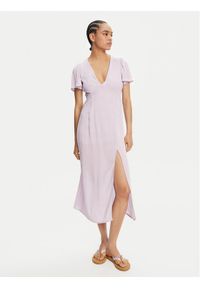 Billabong Sukienka letnia Jet Set EBJWD00134 Fioletowy Regular Fit. Kolor: fioletowy. Materiał: wiskoza. Sezon: lato