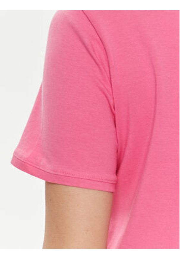 Fransa T-Shirt 20613466 Różowy Regular Fit. Kolor: różowy. Materiał: bawełna