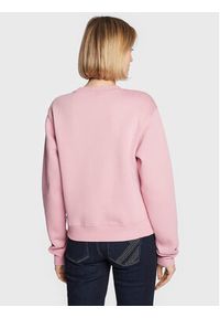 Guess Bluza W3RQ10 K9Z21 Różowy Relaxed Fit. Kolor: różowy. Materiał: bawełna, syntetyk #4
