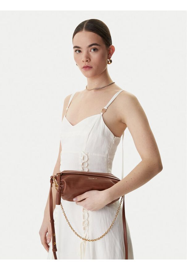 Coccinelle Torebka U4Q Coccinelle Roll Plisse E1 U4Q 15 02 01 Brązowy. Kolor: brązowy. Materiał: skórzane