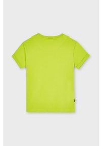 Mayoral - T-shirt dziecięcy. Okazja: na co dzień. Kolor: żółty, zielony, wielokolorowy. Materiał: bawełna, dzianina. Wzór: nadruk. Styl: casual #3