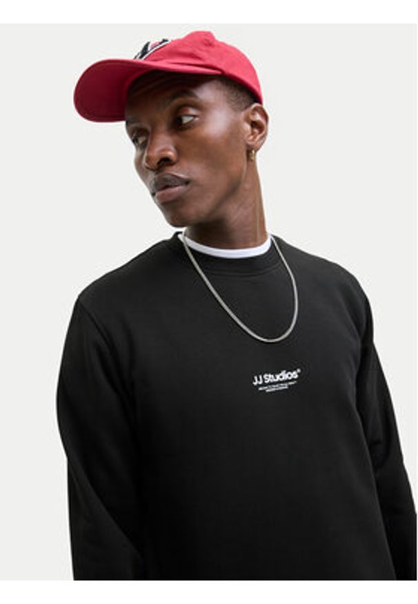 Jack & Jones - Jack&Jones Bluza Soho 12278791 Czarny Relaxed Fit. Kolor: czarny. Materiał: bawełna