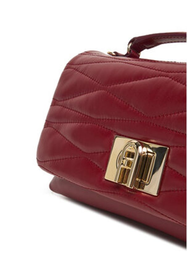 Furla Torebka WE00798-BX3548-CGQ00-1-007-20-CN-E Bordowy. Kolor: czerwony. Materiał: skórzane