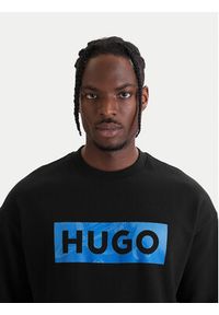 Hugo - HUGO Bluza Nixalien 50560053 Czarny Regular Fit. Kolor: czarny. Materiał: bawełna #5