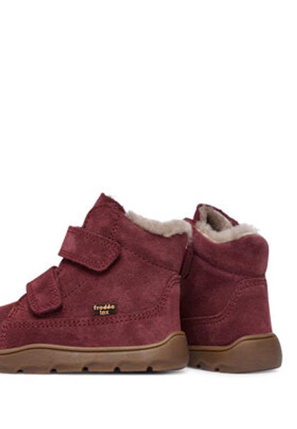 Froddo Śniegowce G2110151-4 M Bordowy. Kolor: czerwony. Materiał: skóra, zamsz