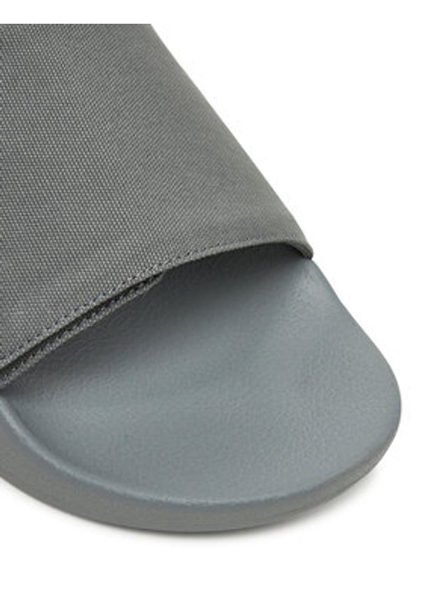 Calvin Klein Klapki Adj Pool Slide Canvas Logo HM0HM01749 Szary. Kolor: szary. Materiał: materiał