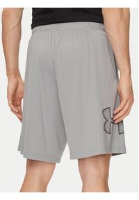 Under Armour Szorty sportowe Ua Tech Graphic Short 1306443-035 Szary Loose Fit. Kolor: szary. Materiał: syntetyk. Styl: sportowy