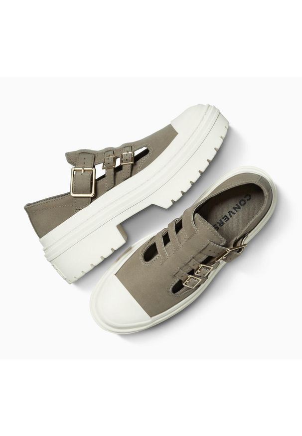 Sandały Converse Chuck Taylor As Lugged Heel Mj, Dla obu płci. Kolor: zielony. Materiał: skóra, materiał. Sport: pływanie, fitness
