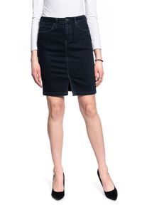 Lee - DAMSKA SPÓDNICA JEANSOWA LEE PENCIL SKIRT L38GQCKV. Materiał: jeans