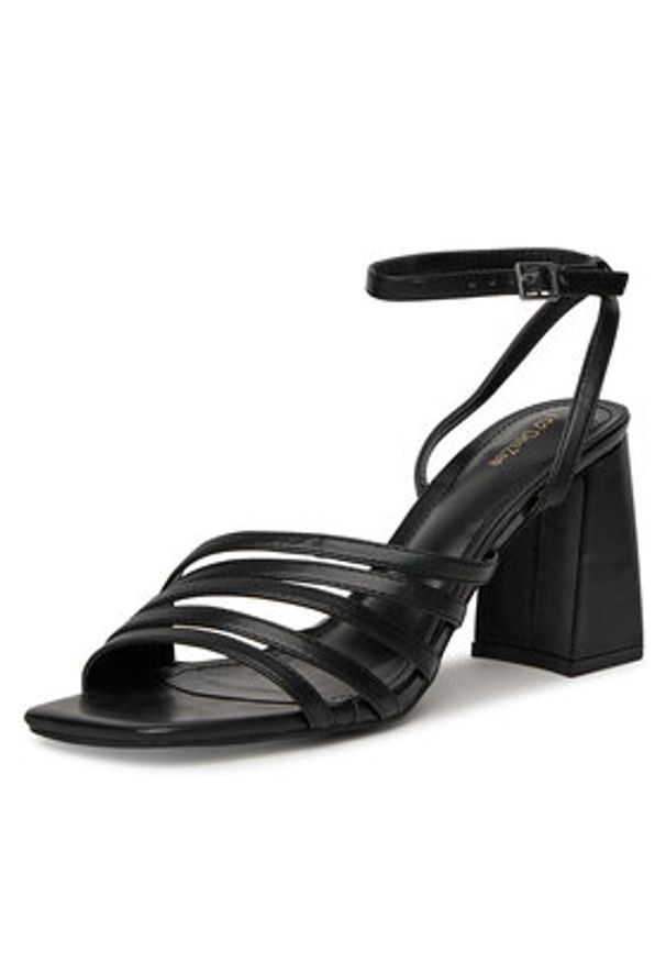 DeeZee Sandały LE527-5 Czarny. Kolor: czarny. Materiał: materiał, syntetyk