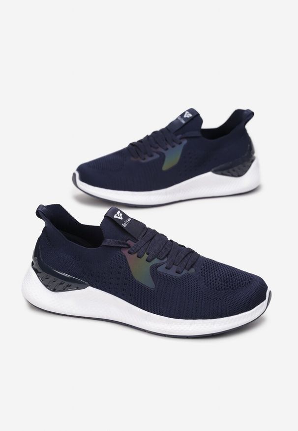 Born2be - Granatowe Buty Sportowe Phiosesis. Nosek buta: okrągły. Kolor: niebieski. Materiał: jeans, materiał. Szerokość cholewki: normalna