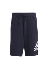Adidas - Szorty Essentials Big Logo French Terry. Kolor: niebieski, wielokolorowy, biały. Sport: fitness