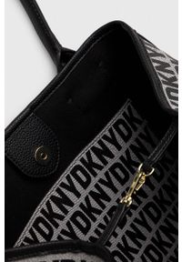 DKNY - Dkny torebka kolor czarny. Kolor: czarny. Rodzaj torebki: na ramię #4