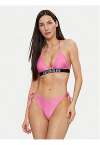 Calvin Klein Swimwear Dół od bikini KW0KW02390 Różowy. Kolor: różowy. Materiał: syntetyk