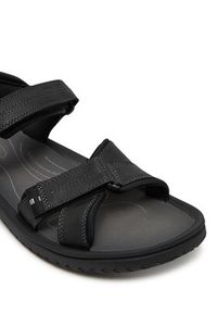 Clarks Sandały Wesley Shore 26182010 Czarny. Kolor: czarny. Materiał: skóra, nubuk #6