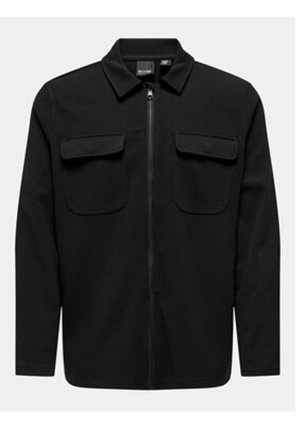 Only & Sons Kurtka przejściowa New Kodyl 22028232 Czarny Regular Fit. Kolor: czarny. Materiał: syntetyk