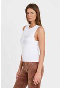 Juicy Couture - JUICY COUTURE Biały damski top Juicy Script Tank, Rozmiar M. Kolor: biały #4