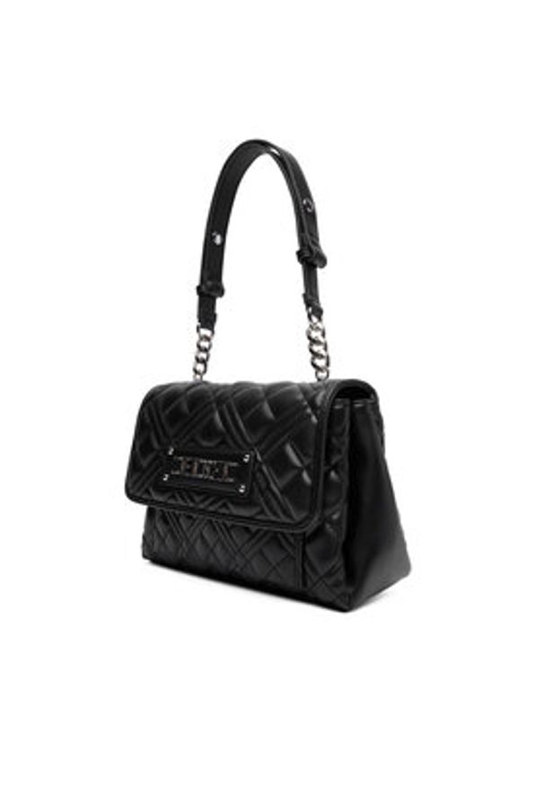 Love Moschino - LOVE MOSCHINO Torebka JC4109PP0NLA000B Czarny. Kolor: czarny. Materiał: skórzane
