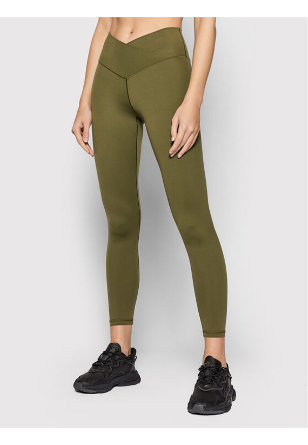 aerie Legginsy 070-0708-5104 Zielony Slim Fit. Kolor: zielony. Materiał: syntetyk