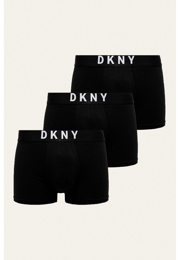DKNY - Dkny - Bokserki (3 pack) U5.6500. Kolor: czarny