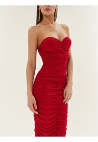 NORMA KAMALI Sukienka koktajlowa KK4223PL911004 Czerwony Slim Fit. Kolor: czerwony. Materiał: syntetyk. Styl: wizytowy #7